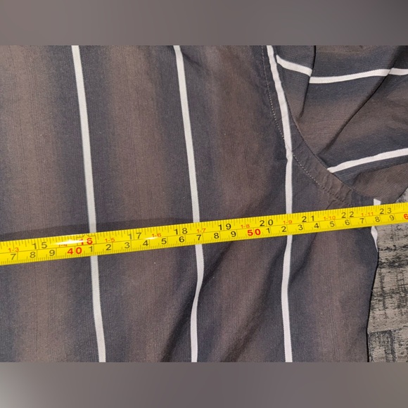 7 Diamonds Mens Shirt Extra Large Button Down Brown Striped Long Sleeve SZ XL​ - Picture 7 of 9